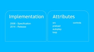 HTML - Media Elements | PPTX