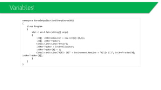 using System;
public class ParentClass
{
public ParentClass()
{
Console.WriteLine("Parent Constructor.");
}
public void print()
{
Console.WriteLine("I'm a Parent Class.");
}
}
public class ChildClass : ParentClass
{
public ChildClass()
{
Console.WriteLine("Child Constructor.");
}
public static void Main()
{
ChildClass child = new ChildClass();
child.print();
}
}
Inheritance
 