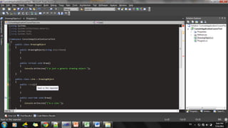 Reference Types
class Program
{ static void Main()
{
Employee joe = new Employee();
joe.Name = "Joe";
Employee bob = new Employee();
bob.Name = "Bob";
Console.WriteLine("Original Employee Values:");
Console.WriteLine("joe = " + joe.Name);
Console.WriteLine("bob = " + bob.Name);
// assign joe reference to bob variable
bob = joe;
Console.WriteLine("Values After Reference Assignment:");
Console.WriteLine("joe = " + joe.Name);
Console.WriteLine("bob = " + bob.Name);
joe.Name = "Bobbi Jo";
Console.WriteLine("Values After Changing One Instance:");
Console.WriteLine("joe = " + joe.Name);
Console.WriteLine("bob = " + bob.Name);
Console.ReadKey();
}
}
Emp Emp
joe bob
 
