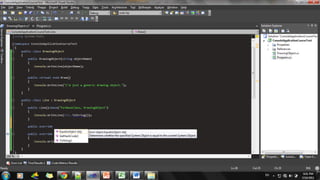 Reference Types
class Program
{ static void Main()
{
Employee joe = new Employee();
joe.Name = "Joe";
Employee bob = new Employee();
bob.Name = "Bob";
Console.WriteLine("Original Employee Values:");
Console.WriteLine("joe = " + joe.Name);
Console.WriteLine("bob = " + bob.Name);
// assign joe reference to bob variable
bob = joe;
Console.WriteLine("Values After Reference Assignment:");
Console.WriteLine("joe = " + joe.Name);
Console.WriteLine("bob = " + bob.Name);
joe.Name = "Bobbi Jo";
Console.WriteLine("Values After Changing One Instance:");
Console.WriteLine("joe = " + joe.Name);
Console.WriteLine("bob = " + bob.Name);
Console.ReadKey();
}
}
Emp
joe bob
 