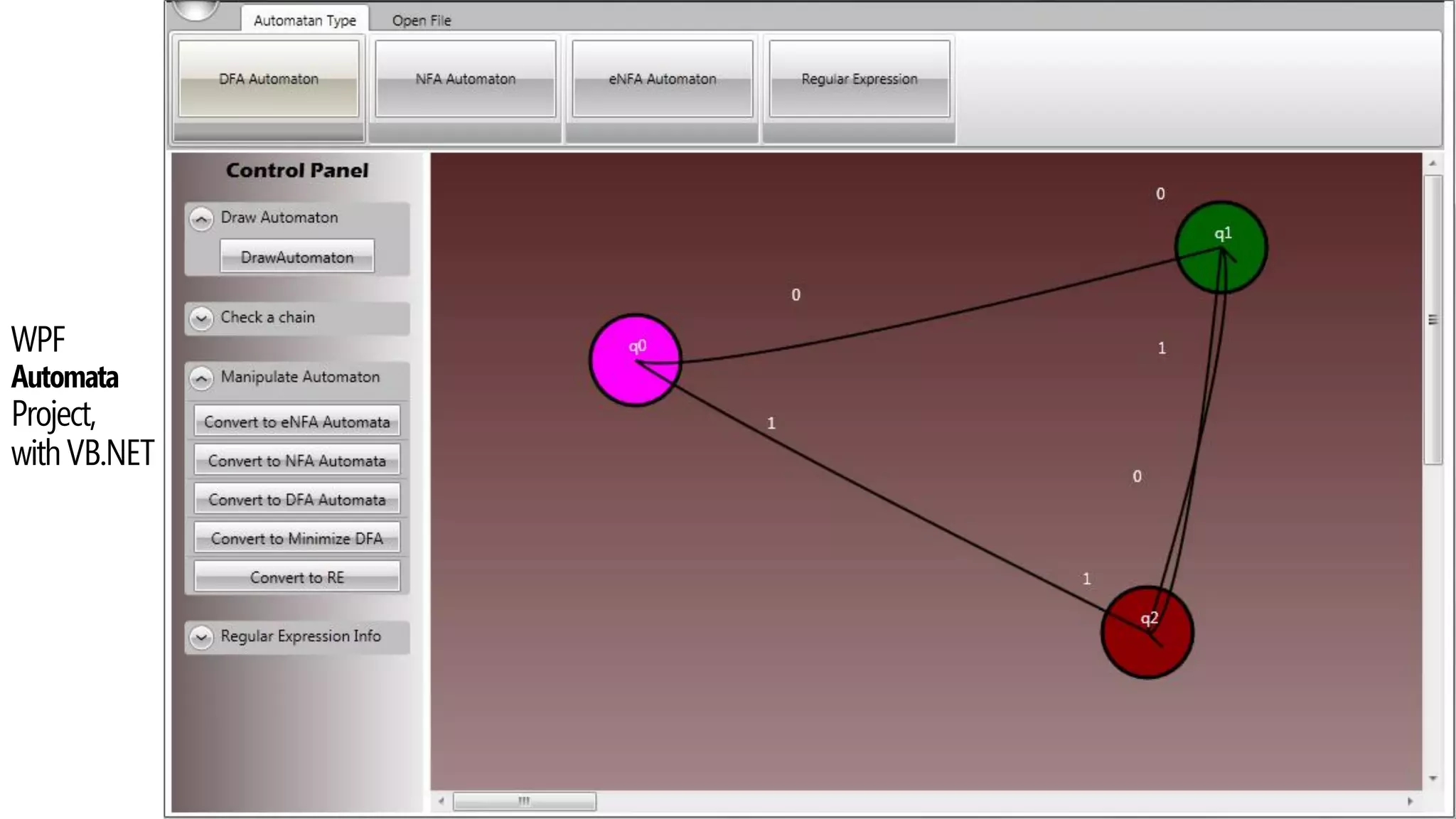 WPF
Automata
Project,
withVB.NET
 