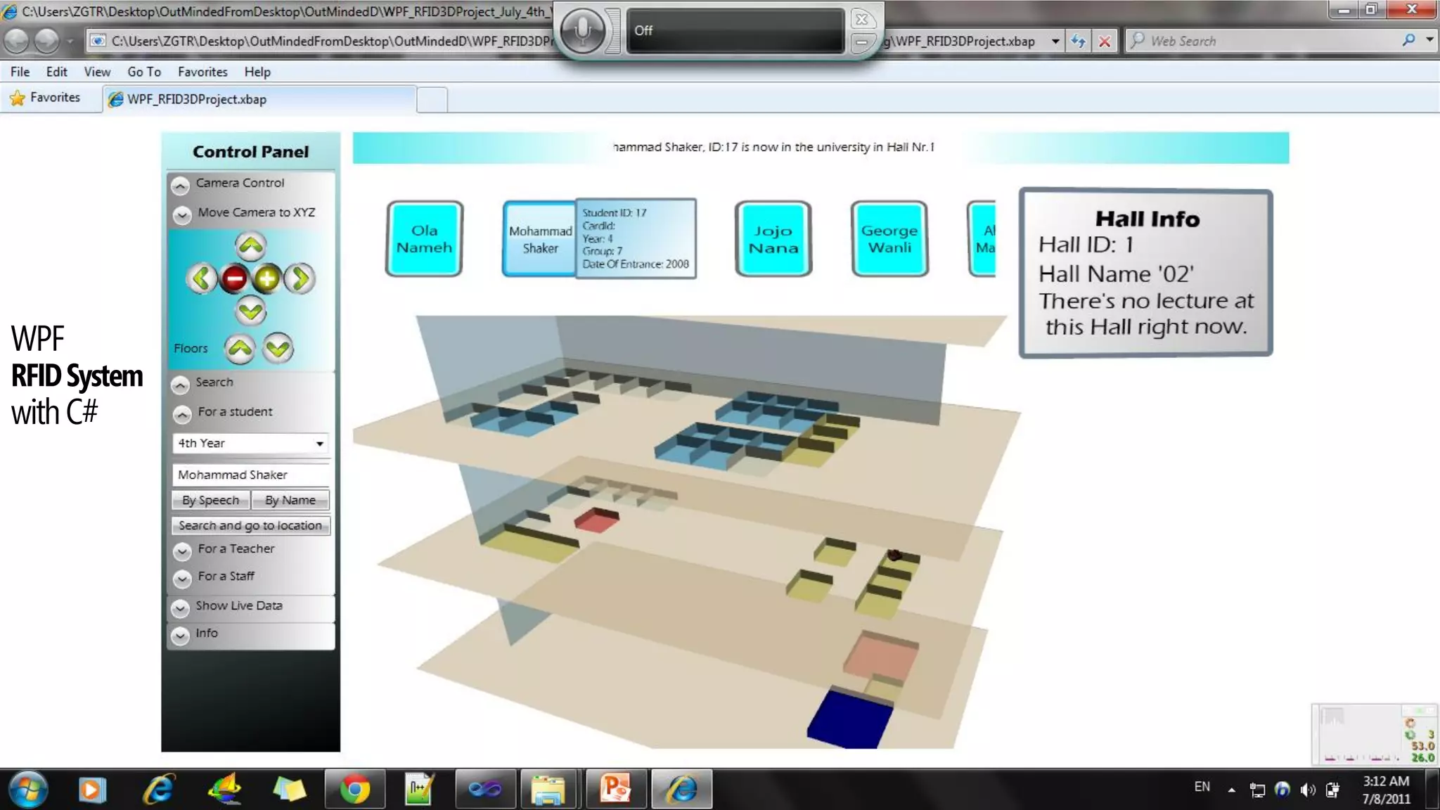My 3rd Year Projects with.NET!
WPF
RFIDSystem
withC#
 