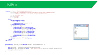 L01 Layout Examples WPF L01-Layouts, Controls, Styles and Templates | PDF