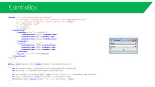 L01 Layout Examples WPF L01-Layouts, Controls, Styles and Templates | PDF