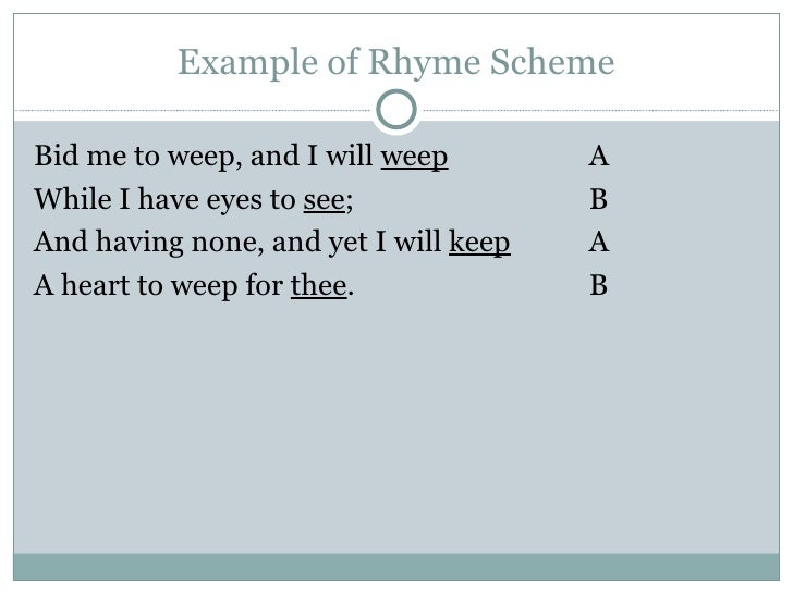 exle of rhyme cw poetry rhyme exle of rhyme cw poetry rhyme