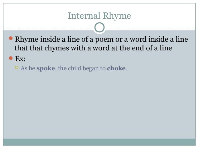 cw poetry rhyme