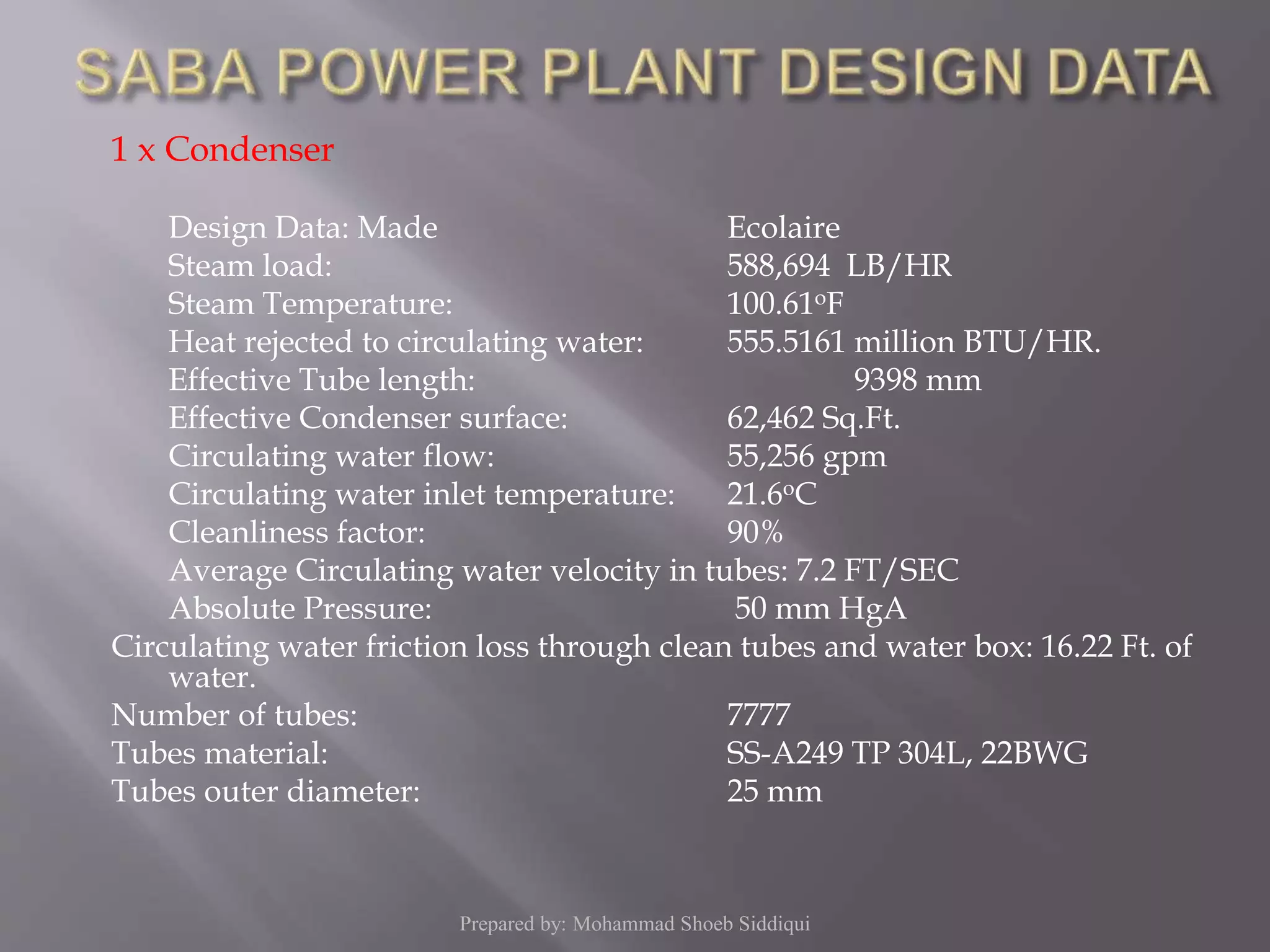 Cooling water (CW) system | PPSX