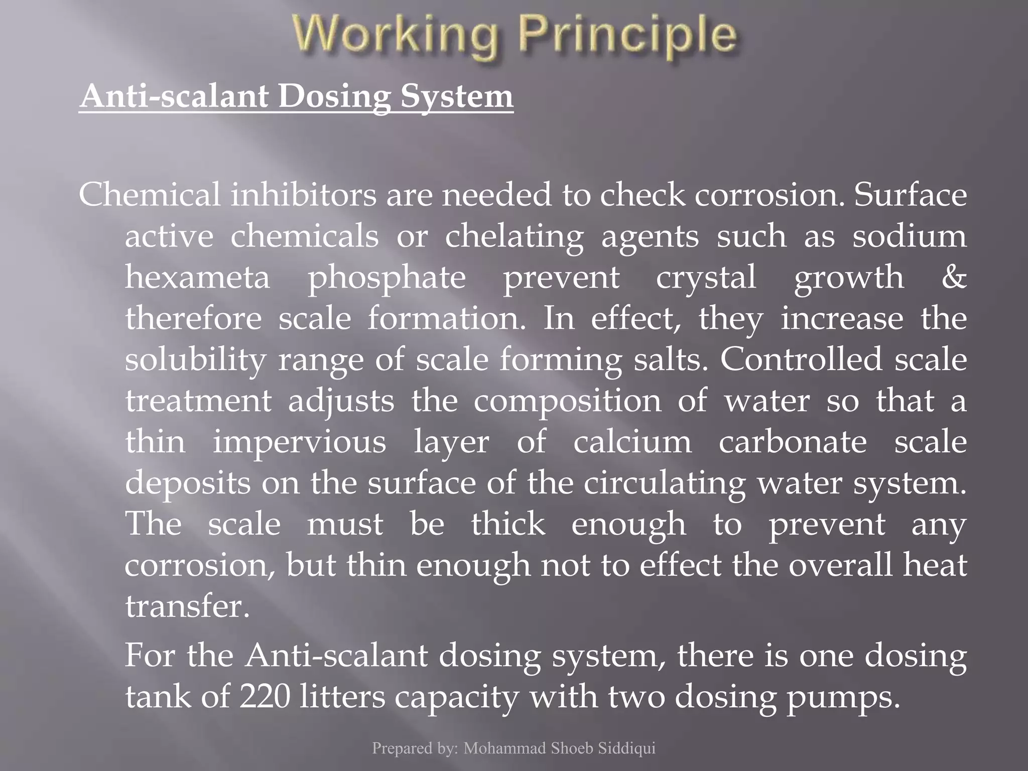 Cooling water (CW) system | PPSX