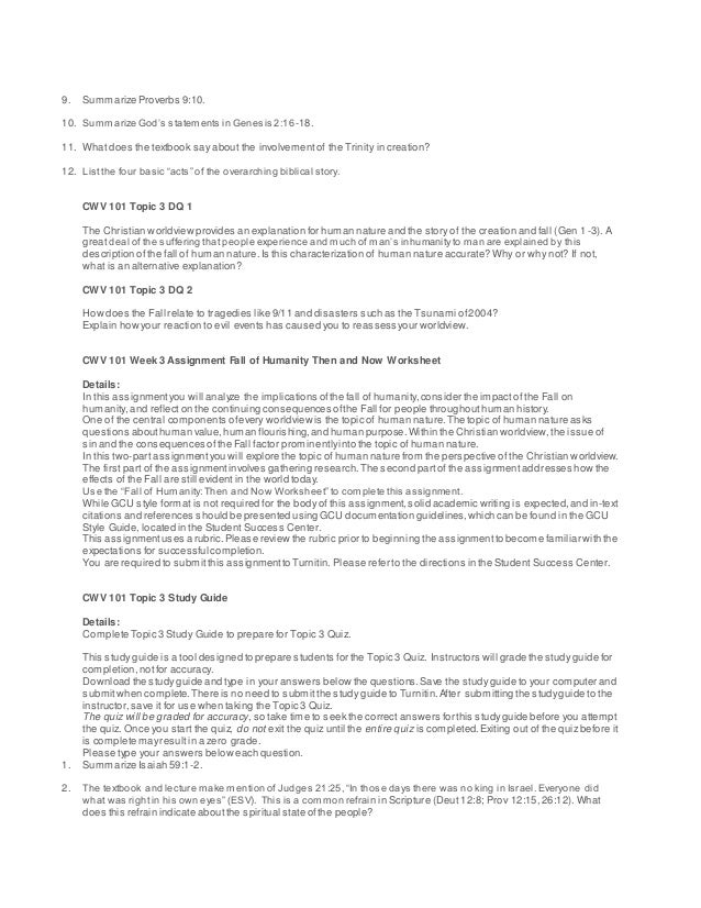 Cwv 101 All Weeks Dq And Assignments Entire Course