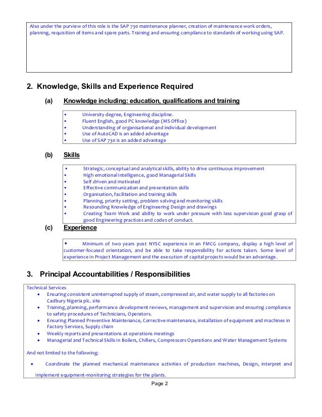 production engineer job description