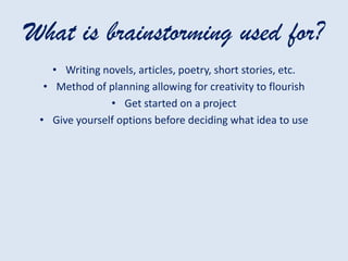 Finding a topic to write about 