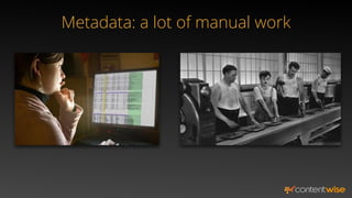 Metadata: a lot of manual work
 