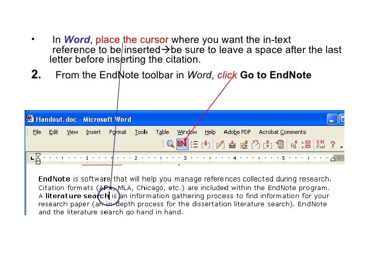 endnote online cite while you write