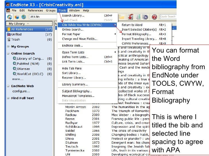 endnote cite while you write edit style endnote cite while you write edit style