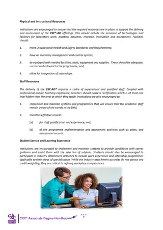 CXC-AD Associate Degree Handbook (Revised) | PDF