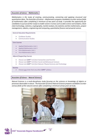 CXC-AD Associate Degree Handbook (Revised) | PDF