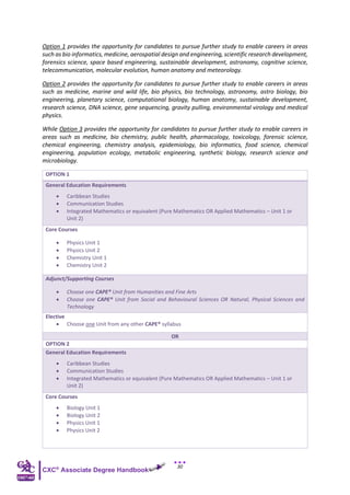 CXC-AD Associate Degree Handbook (Revised) | PDF