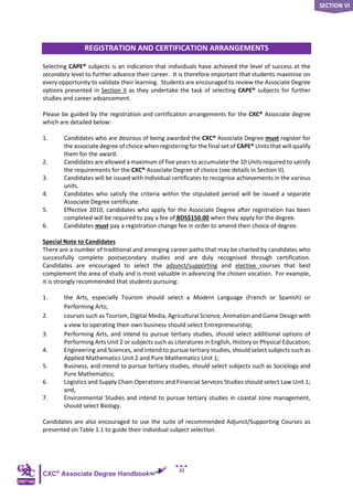 CXC-AD Associate Degree Handbook (Revised) | PDF