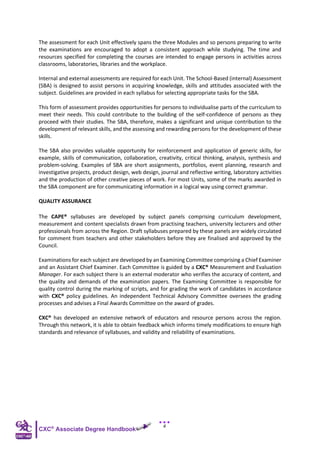 CXC-AD Associate Degree Handbook (Revised) | PDF