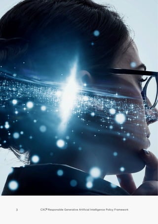 CXC® Responsible Generative Artificial Intelligence Policy Framework | PDF