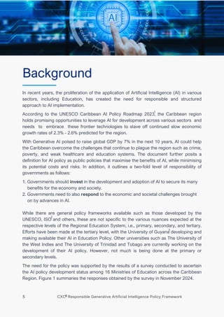 CXC® Responsible Generative Artificial Intelligence Policy Framework | PDF