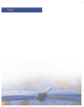 114 CARIBBEAN EXAMINATIONS COUNCIL
Notes
 