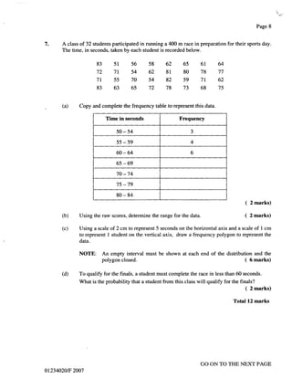 Cxc mathematics june_07_p2 | PDF