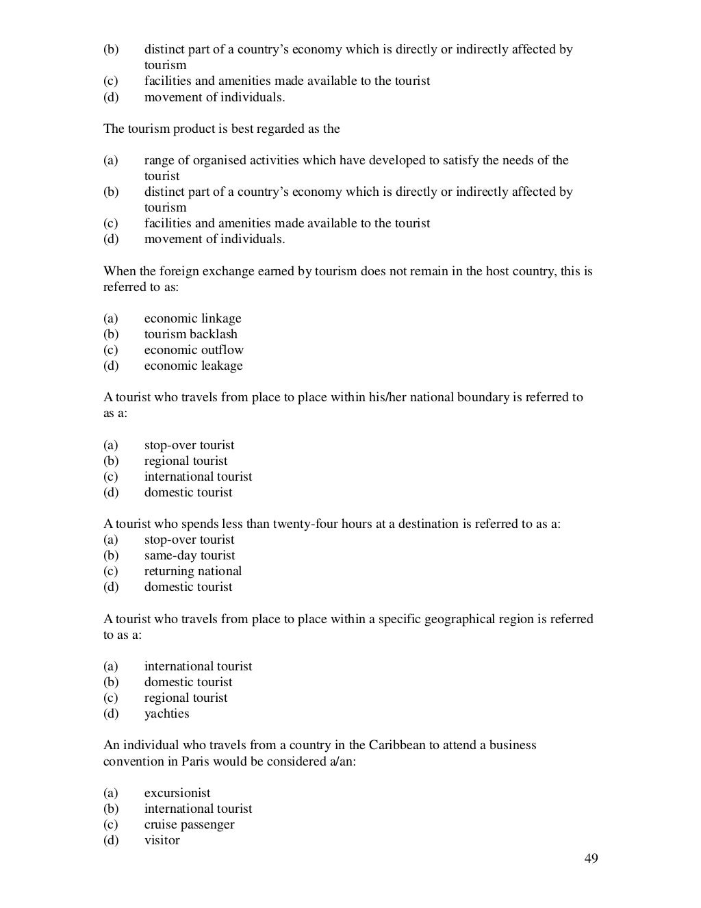 Cxc past papers for social studies with multiple choice questions