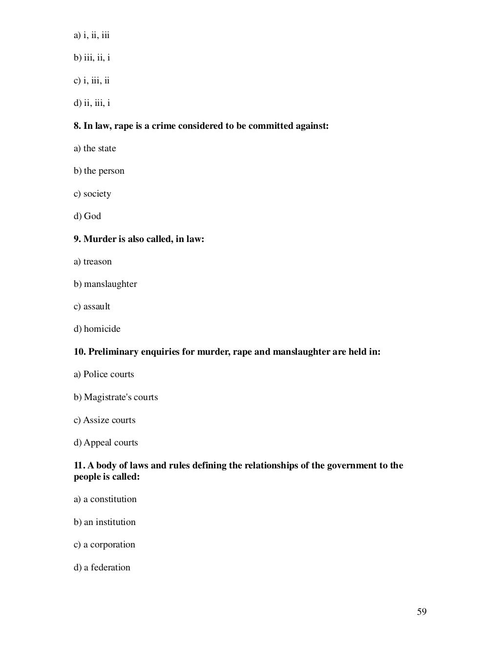 Cxc past papers for social studies with multiple choice questions