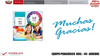 EQUIPO PEDAGÓGICO UGEL – 04 - AGREBRE
 