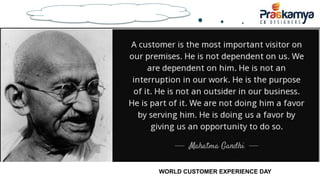 Remembering you on your Jayanti
WORLD CUSTOMER EXPERIENCE DAY
 