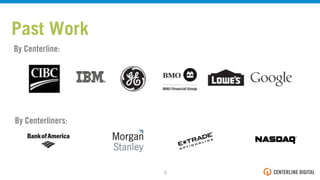 Past Work
By Centerline: !
By Centerliners: !
5!
 