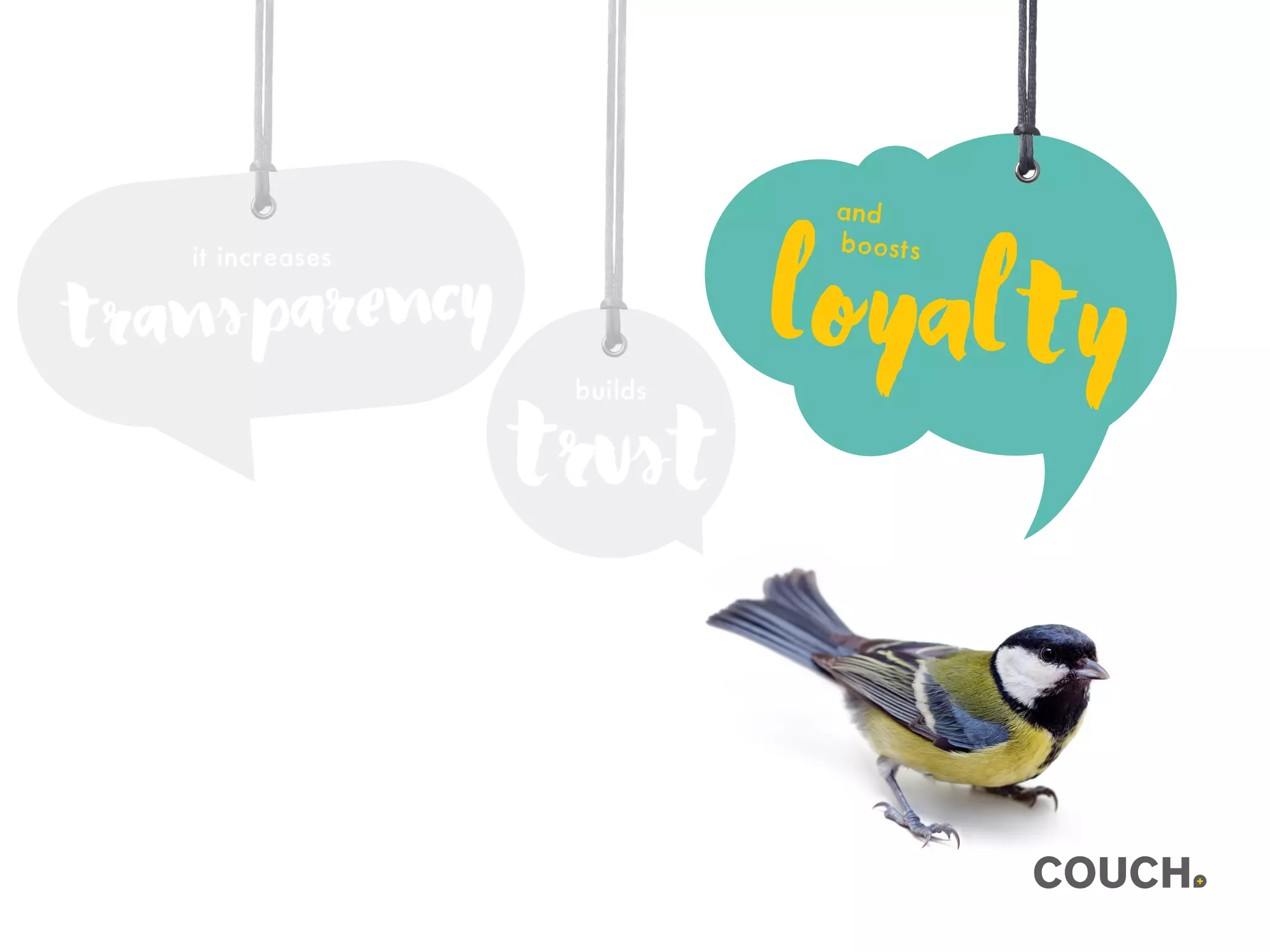 loyalty
and
boosts
trust
builds
transparency
it increases
 