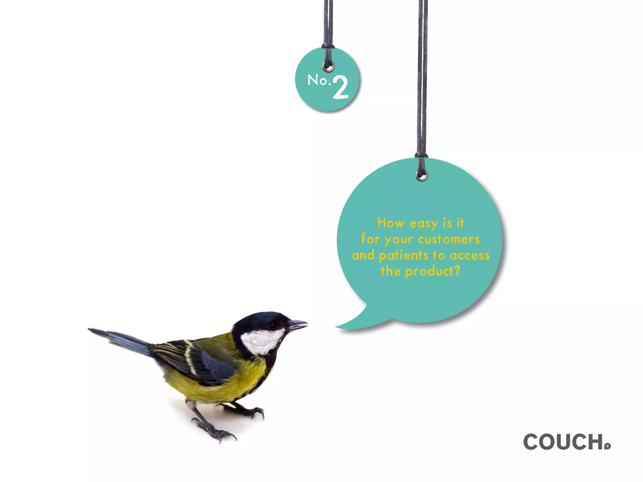 How easy is it
for your customers
and patients to access
the product?
No.
2
 