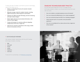 Building Cx Strategy BUILDING YOUR CX STRATEGY: SEVEN DIMENSIONS FOR SUCCESS | PDF