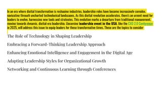 Adapting Leadership Styles In The Digital Era | PPTX
