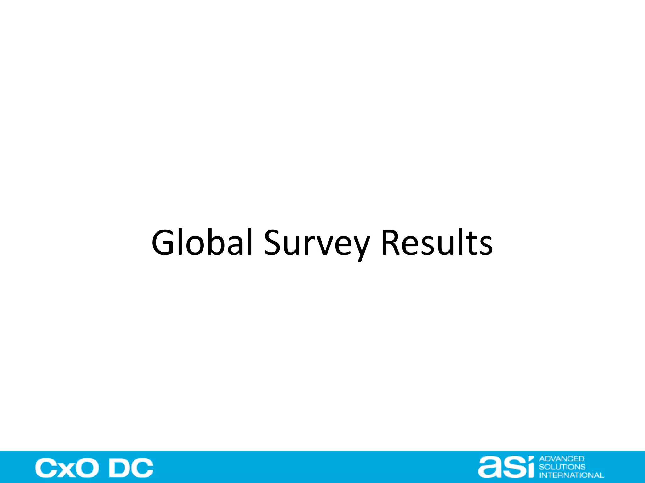 Global Survey Results 
 