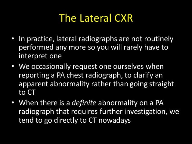 cxr interpretation