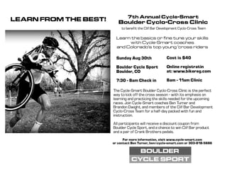 Boulder Cyclocross Skills Clinic