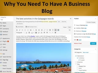 Why You Need To Have A Business
Blog
 