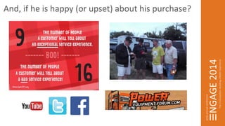 And, if he is happy (or upset) about his purchase? 
 