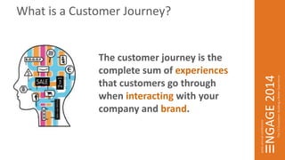 What is a Customer Journey? 
The customer journey is the 
complete sum of experiences 
that customers go through 
when interacting with your 
company and brand. 
 