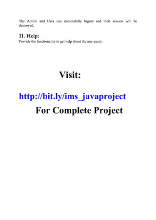 Internet mail system java project | DOC