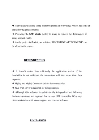 Internet mail system java project | DOC