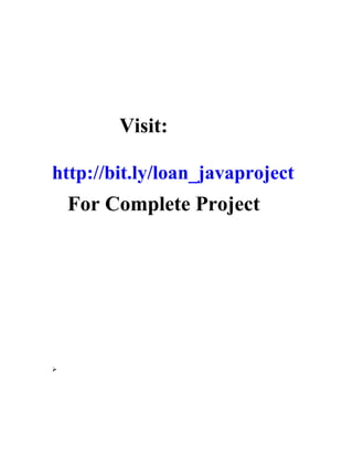 Front end or User Interface Design
The entire user interface is planned to be developed in browser specific
environment with a touch of Intranet-Based Architecture for achieving the
Distributed Concept.
The browser specific components are designed by using the HTML standards, and
the dynamism of the designed by concentrating on the constructs of the Java
Server Pages.
Communication or Database Connectivity Tier
The Communication architecture is designed by concentrating on the Standards
of Servlets and Enterprise Java Beans. The database connectivity is established
by using the Java Data Base Connectivity.
The standards of three-tire architecture are given major concentration to keep
the standards of higher cohesion and limited coupling for effectiveness of the
operations.
Features of The Language Used
In my project, I have chosen Java language for developing the code.
About Java
Initially the language was called as “oak” but it was renamed as “Java” in 1995.
The primary motivation of this language was the need for a platform-
independent (i.e., architecture neutral) language that could be used to create
software to be embedded in various consumer electronic devices.
 Java is a programmer’s language.
 Java is cohesive and consistent.
 