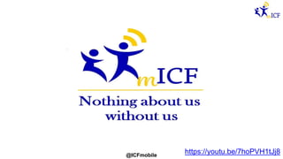 @ICFmobile
https://youtu.be/7hoPVH1tJj8
 