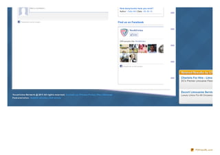 How many books have you sold?
Author : Cally Hill | Date : 05-30-13
Find us on Facebook
Yooart icles Net work @ 2011 All right s reserved. Cont act us | Privacy Policy | Rss | Sit emap
Feat ured sit es : Submit art icles | Ez9 art icle
Facebook s ocial plugin
Add a comment...
YooArticles
Like
289 people like YooArticles.
Facebook s ocial plugin
Related Results by ChitikaRelated Results by Chitika
Chariots For Hire - Limo
DC's Premier Limousine Fleet. Sedan
Escort Limousine Service
Luxury Limos For All Occasions. Call
Opt out?
PDFmyURL.com
 