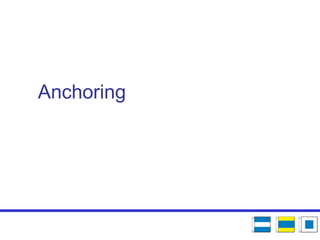 Anchoring
 