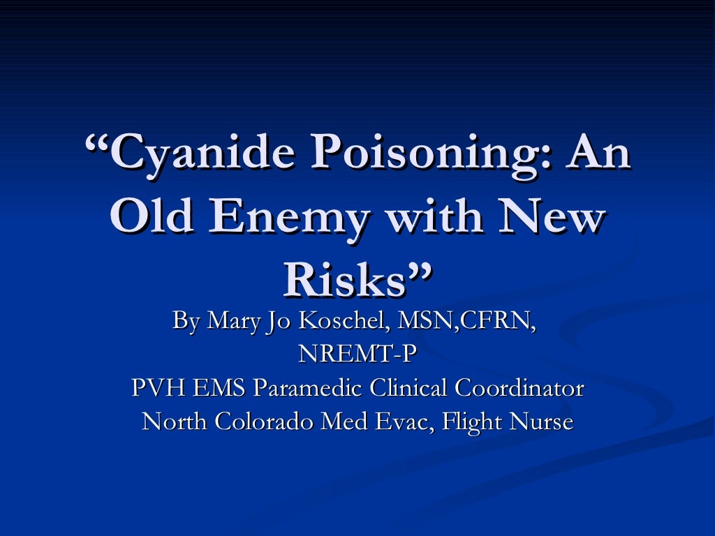 Cyanide Poisoning