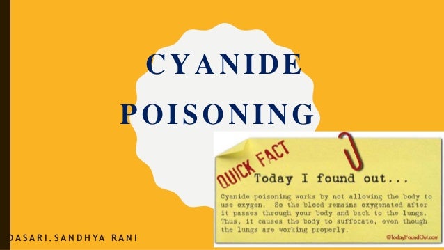 cyanide poisoning cyanide is a metabolic poison that works at which site